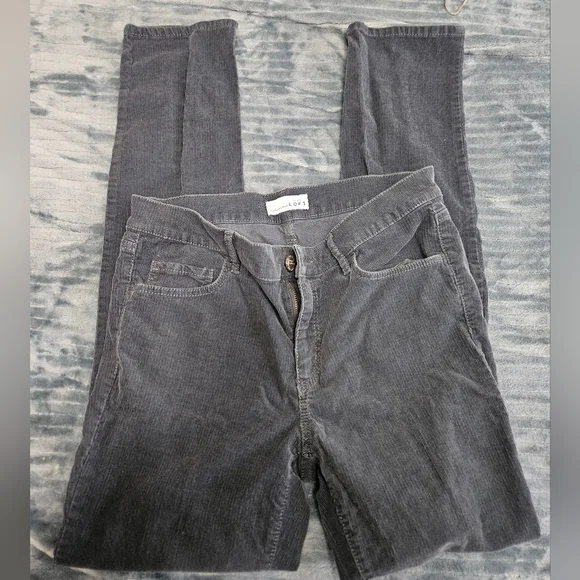 Womens LOFT Corduroy Gray/blue Skinny Pants! - Picture 2 of 9